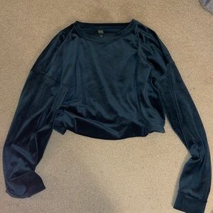 Velvet size M crewneck green